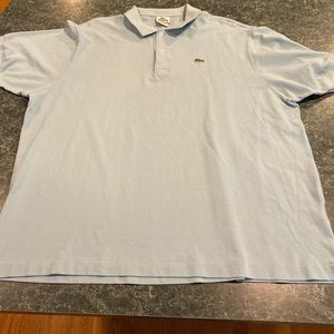 Lacoste Light Blue Polo Shirt Size 9 (3XL)